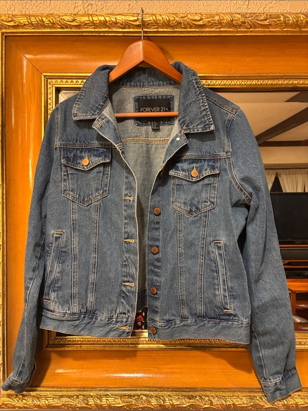 Forever 21+ Denim Jacket - Size 0X
